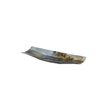 IL70349  Kiana Glass Art Boat Platter Small